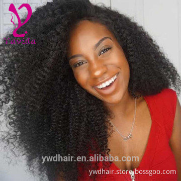 8-26" Cheap Full Lace Wigs Brazilian Hair Front Lace Wig Glueless Afro Kinky Curl Wigs With Baby Hair Free Shipping
